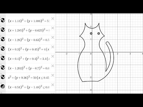 Cat | 13 Equations 13 Animals | EP1 | Desmos | The Math Grapher