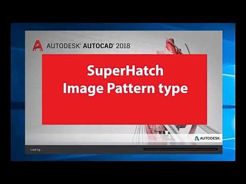 HOW TO USE SUPERHATCH WITH IMAGE PATTERN IN CAD 2018