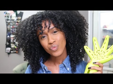 How to diffuse curly hair without frizz ft. Devacurl Devafuser | Review + Demo | Kelsley Nicole