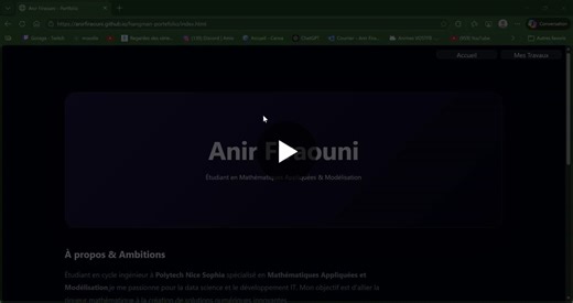 #developpementweb #javascript #datascience #polytechnicesophia #engineering #portfolio #git #mathématiques #alternance | Anir Firaouni