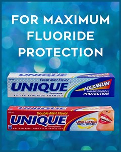 72 reactions | Choose either Fresh Mint or Double Mint Flavor for Maximum Fluoride Protection! Get one now! | Unique Toothpaste | Facebook