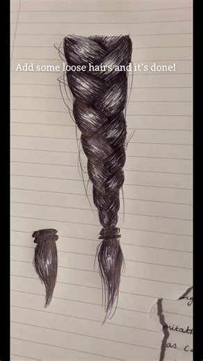 Braid Drawing Tutorial: Learn to Draw a Loose Braid with Color!
