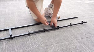 King-Box-Spring, 4 Inch King Size Box Spring, Heavy Duty Mattress Foundation, Metal Box Spring with Fabric Cover Set, Easy Assembly, Squeak Resistant