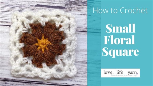 Small Crochet Square Easy Tutorial PART 1