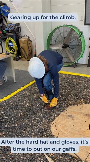 Buckeye Career Center on Instagram: "On today’s episode of Lab to Lab we’re learning how to climb! Check out Mrs. Carroll as she steps into the world of Utility Lineworkers and takes on the challenge! Think you’re up for it? Apply now at BuckeyeCareerCenter.org"