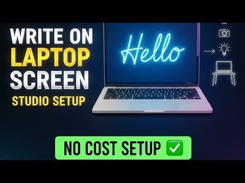 How to Write on Laptop Screen & Setup Free Studio | No Cost Setup 🔥