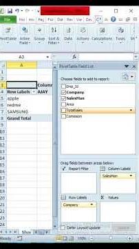 Excel Pivot Table Magic 🔥 | 5 Sec में Summary Ready! #excel #shorts #gyanworld