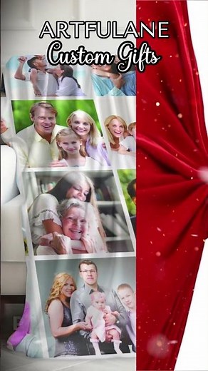 Custom Photo Collage Blanket 🧸✨ The Perfect Heartfelt Gift! | ARTFULANE