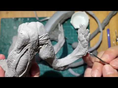 Making an Alien: Production Steps 3 エイリアンを作る 制作の様子3