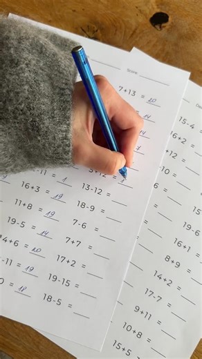 10 Printable Addition & Subtraction Worksheets: Math Practice to 20 (PDF) - Etsy UK