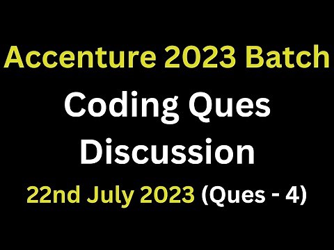 (Ques 4) - 22nd July 2023 | Accenture Actual / Latest Coding Questions | Reverse triangle Pattern