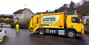 Volvo demonstrates autonomous refuse truck in Brussels