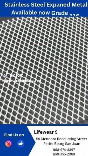 Stainless Steel Grade 316 Expanded metal Sizes Available 2