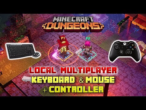 How To Play Local Multiplayer With A Keyboard & Mouse And A Controller, Minecraft Dungeons [For PC]