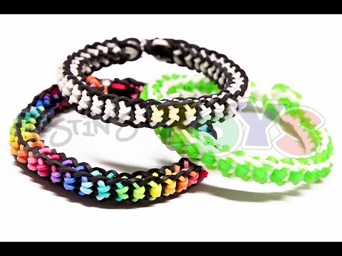 How to Make a Boxed Bow Bracelet - EASY design on the Rainbow Loom
