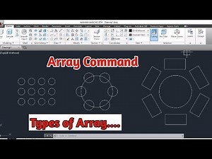 How to use Array Command in AUTOCAD