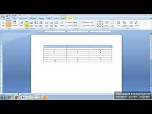 insert column and row in ms word table