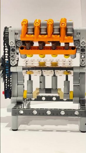 Lego Engine with Realistic Single OHC Mechanism