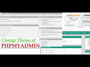 How to Change theme of phpmyadmin from Dashboard | phpmyadmin Customization |