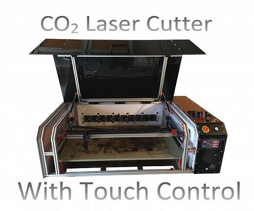 Make Your Own High Quality CO2 Lasercutter! With Touch Control!