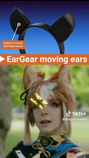 Moving Cat Ears and Tail for Cosplay