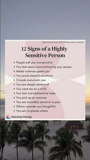 12 Signs of a Highly Sensitive Person