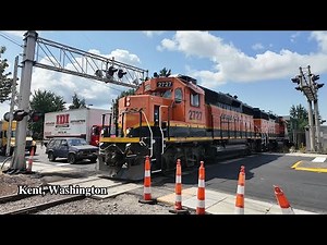 BNSF Local at Industrial Railroad Crossings