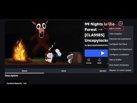 Uncopylocked 99 Nights in the Forest LOBBY + INGAME !!!