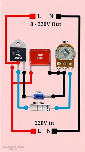 220V AC Voltage Regulator Circuit | High Power Dimmer Circuit