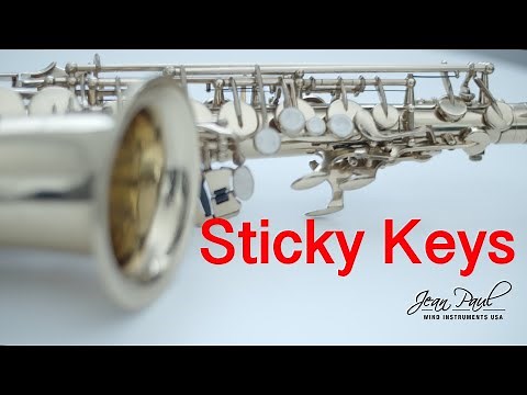 How to Fix Sticky Keys on Saxophone / Saxophone Repair / Quick tip