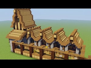 Minecraft: How to Build a Horse Stable #2