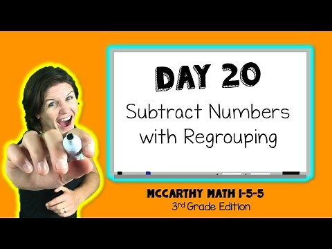 3rd Grade Math | SUBTRACTION | McCarthy Math 1-5-5 FREEBIE
