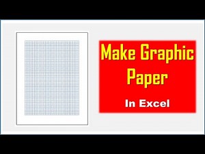 How to Make Graph Paper in Excel ( Hindi ) | Excel Tips And Tricks | ITHW