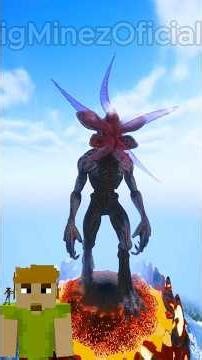 Como fazer o Demogorgon bem simples no minecraft #minecraft #strangerthings #netflix #foryou #viral