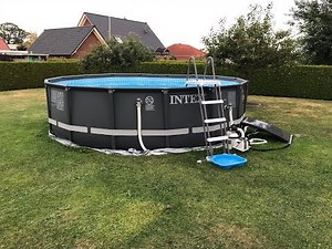 INTEX Ultra XTR Pool Setup (Timelapse)
