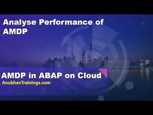 AMDP Performance Analysis | Create AMDP in ABAP on Cloud | ABAP Profiling in ADT