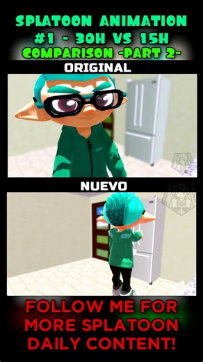 SPLATOON ANIMATION 2022 REMAKE VS 2021 ORIGINAL PARTE 2 | GIAN
