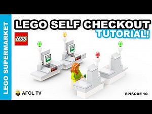 EASY SELF-CHECKOUT MACHINE (Tutorial!) - Episode 10 of our LEGO Supermarket Build Series!