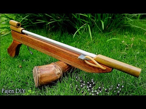 DIY Slingshot - Easy way to Make a Powerful Slingshot Rifle