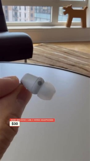 The Sony IER-EX15C USB-C wired earbuds deliver good sound for the price, featuring a USB-C plug and a built-in multi-function button with volume and mic control. With great audio quality and features, they stand out as one of our favorite gift ideas under $50. ➡️ https://amzn.to/43Okfre | CNET