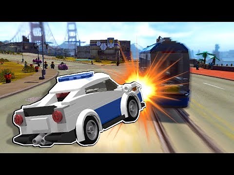 Lego Police Officer has HIGH SPEED Pursuit after Robber! - Lego City Undercover 100% Gameplay