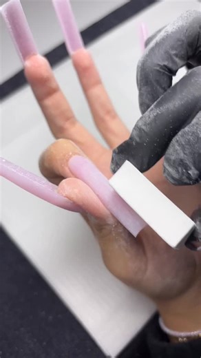 Licensed manicurist | Central Valley 📍 on Instagram: "Nail filing asmr🌟 using @makarttpro : -non c curve tips -pink silk acrylic cover powder -100/100 file Use code: Drea25 to save some $$ at checkout 🫶🏻 #explore #makarttprobrandartist #makarttpro #nailinspo"