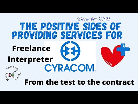 The positive sides of working as freelance interpreter for Cyracom/language life