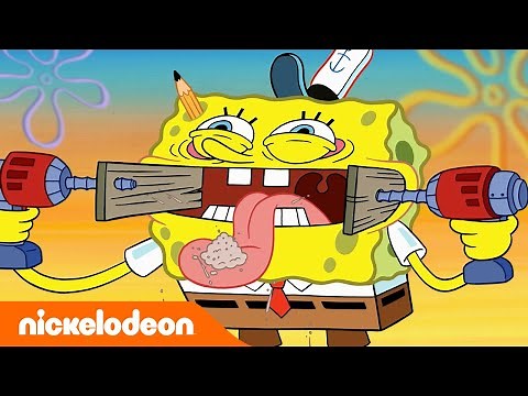 SpongeBob | SpongeBobs handigste momenten ooit! 🔨 | Nickelodeon Nederlands