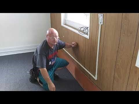 how to install metal wiremold from outlet in the wall