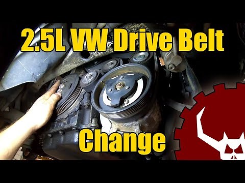 VW 2.5L Drive Belt Change