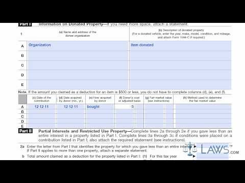 Learn How to Fill the Form 8283 Noncash Charitable Contributions