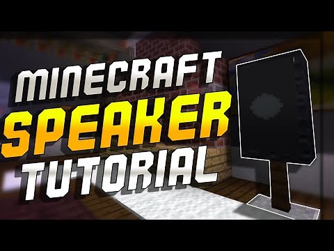 How to make SIMPLE SPEAKERS in Minecraft (Speaker Tutorial)