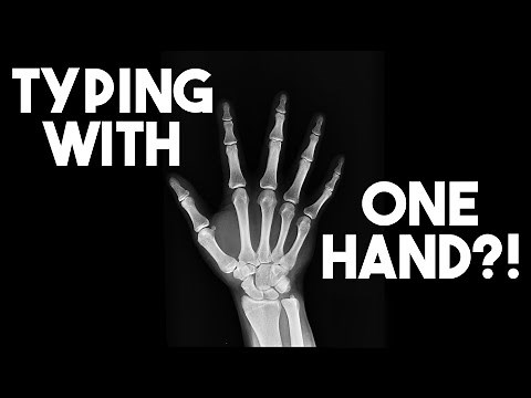 Learning how to type with one hand in 30 days.