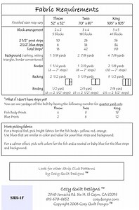 1 FISH 2 FISH - Cozy Quilt Design Pattern